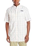 Columbia Sportswear Men's Super Low Drag Short Sleeve Shirt, Jupiter Plaid, Medium