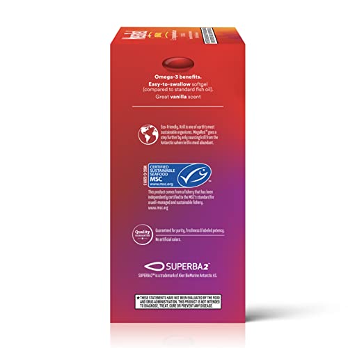 MEGARED – OMEGA-3 KRILL OIL 350MG SOFTGELS (130 COUNT IN A BOTTLE), EPA & DHA OMEGA-3 FATTY ACIDS WITH NO FISHY AFTERTASTE UNLIKE FISH OIL, CONTAINS ANTIOXIDANT ASTAXANTHIN