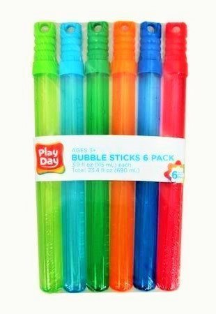 Play Day Bubble Sticks 6 to a Package Pack of 2
