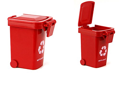 AITING Kids Push Toy Vehicles Garbage Truck's Trash Cans