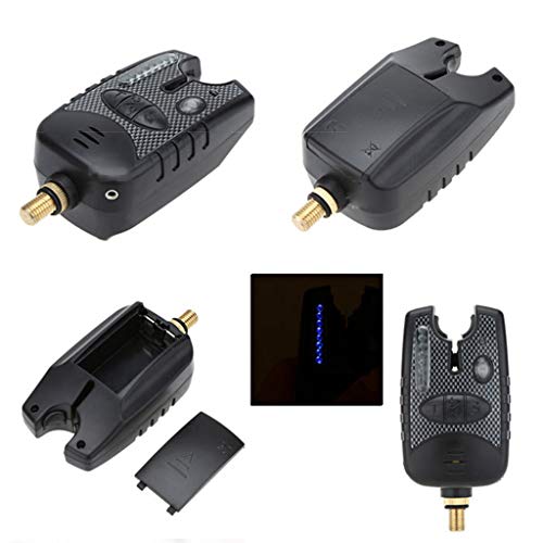 Fugift Multifunktionaler elektronischer Bissanzeiger, 8 LEDs, wasserfest, Lautstärke einstellbar, Empfindlichkeit Alarm… – Bild 3