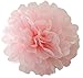 Gender Reveal Party Supplies Baby Shower Decorations Baby Blue Pink Cream Gold Tissue Paper Pom Pom Flowers Triangle Banner Paper Tassel Garland Circle Garland for Birthday/Party/Nursery Decorations