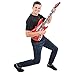 Kicko 42 Inch Inflatable Rock Guitar Toy - 12 Pieces of Colorful Electric Musical Instrument Inflates- Classroom Rewards, Party Decoration, Festivals, Concerts, Carnivals