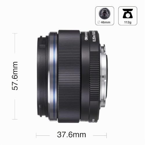 OM SYSTEM M.Zuiko Digital 17mm F1.8 II Fixed Lens Micro Four Thirds | Compact 112g wide angle lens for travel and scenery. F1.8 luminous aperture and 0.25m focusing distance.