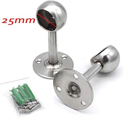 Closet Rod Brackets Stainless Steel Wardrobe Pipe Hanger Support