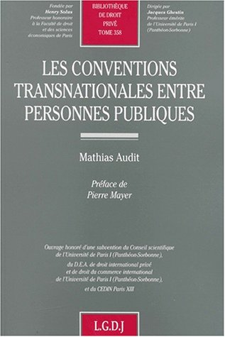 Les  conventions transnationales entre personnes publiques