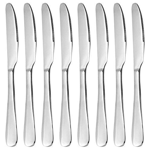 MCIRCO Stainless steel Dinner Knife,Butter Knives Dinner Knife Set Table Knives Flatware Set Set of 8 - Thumbnail 4