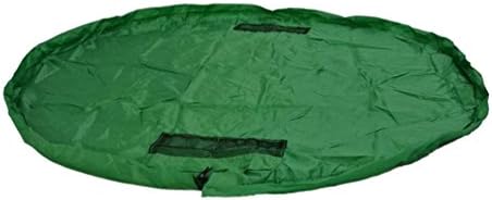 Fifriver Kids Floor Play Mat - No Mess Toy Storage Bag - Children Toy Organizer - 55” Diameter Large Activity Mat (Army Green)