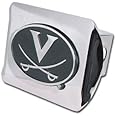 University Of Mississippi Trailer Hitch Cover - Chrome Ole Miss Script Emblem For 2" Receivers