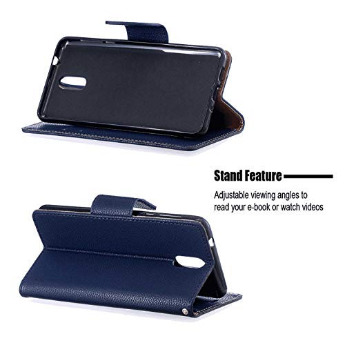 image for WiseLSwim iPhone X Flip Case, Cover for iPhone X Leather Kickstand mob