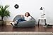 Big Joe Large Fuf Foam Filled Bean Bag Chair, Steel Grey Comfort Suede