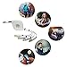 Multi Charger Znines Retractable 4 in 1 Multiple USB Charging Cable Cord Adapter with USB Type C/Micro USB Connector Ports Compatible with Phone, Pad, Galaxy S8, Android More-3ft
