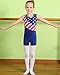 BAOHULU Gymnastics Leotards for Toddler Girls Patriotic Sparkle Red Blue Athletic Dancewear
