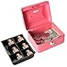 Cash Box with Slot for Kids, Decaller Small Money Box with Money Tray & Key Lock, 6