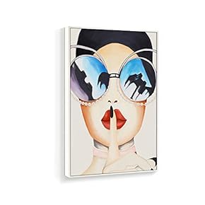 Framed Canvas Wall Art for Living Room, Bedroom Fashion Women Canvas Prints for Home Decoration Ready to Hanging - 16x24 inches