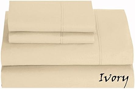 Urban Bed 400 Thread Count Specialty Size Sheet Set for Twin, Queen, Full Size Sofa Bed 100% Egyptian Cotton Full (54" x 72"),(Solid Ivory)