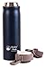 17oz Coffee Thermos, Stainless Steel Travel Mug, Double Wall Vacuum Insulated Water Bottle, Keeps Drinks Hot for 12 Hours and Cold for 24,(Extra Seal Gasket Included) Color Navy Blue