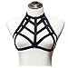 JELINDA Women Harness Bra Elastic Band Lingerie Cupless Cage Bra See Through Hollow Out Harness (Y061-K)