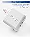 POAO 5V 2.1A AC Power Adapter Dual USB Travel Wall Charger with SmartID Technology, Foldable Plug for iPhone iPad, Samsung Galaxy, HTC Nexus Moto Blackberry, Bluetooth Speaker Headset & Power Bank