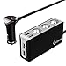 Cigarette Lighter Splitter, CHGeek Car Charger 120W 12V 24V 3-Socket Power Adapter DC Outlet with 6.8A 4-Port USB (Gray-Black)