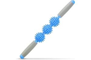 SALIHERI Cellulite Massager, Fascia Blaster for Cellulite, Muscle Roller Stick Lymphatic Drainage Massager for Relif Body Sorness, Trigger Points, Sports Legs, Back Recovery - Blue