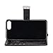 iPhone 7 Plus Case - IZENGATE [Classic Series] Wallet Cover PU Leather Flip Folio with Stand (Black)