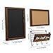ChasBete Message Center, Chalkboard Sign & Cork Board & Mail Organizer Key Holder for Wall,3 in 1 Vintage Command Center Wall Organization Set