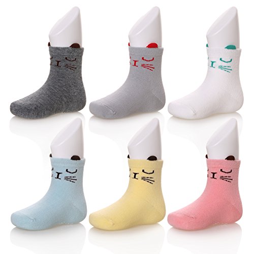 Sdbing baby s color 6 pair thick warm cotton socks (ant…