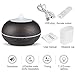 Depnee Essential Oil diffuser, 550ml Humidifier with Remote Control, Timer, Waterless Auto Shut-off and 7 LED Light Colors for Home Bedroom Office Yoga Spa – Dark Wood Grain