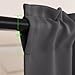 NICETOWN Blackout RV Window Curtains - Adjustable Length Rod Pocket 36 inches Length Short Curtains for Basement Small Panels for Kitchen Camper Cafe(1 Pair, 29 inches Wide, Grey)