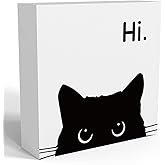 Black Cat Desk Decor, Office Decorations for Work, Cat Lover Gifts for Women, Cat Gifts for Girls, Cat Lover Gifts, Wooden Box Decor Sign for Home Farmhouse Living Room Bedroom Bathroom Classroom Gym