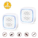 Ultrasonic Pest Repeller - 2 Pack Electronic and