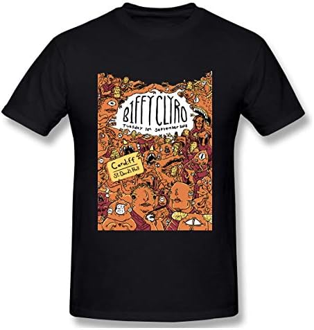 Men's Biffy Clyro Gig Poster Cool T-Shirt Black with Short Sleeve