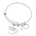 Sunflower Jewellery Charm Bracelet Adjustable Bangle Gift for Women Girl Sister Mother Friends