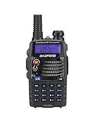 Baofeng UV5RA Ham - Radio de doble vía (136-174/400-480 MHz, transceptor de doble banda), color negro
