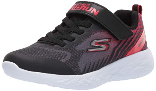 Skechers Kids Boys' GO Run 600-BAXTUX Sneaker, Black/Red, 13 Medium US Little Kid