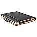 iPad Mini 4, 3, 2, and 1st Generation Case, JAMMYLIZARD The Original Black & Tan Leather Smart Cover, with Pencil Holder & Stylus