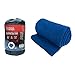 OSAGE RIVER Sleeping Bag Liner, Microfiber Fleece Travel Sheet Sleep Sack for Camping Travel Backpacking, Lightweight Zippered Sleeping Bag Inner Liner, Adults & Kids, Navy Blue