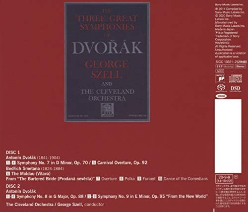 海外正規品 送料無料有 Sacd ジョージ セル 指揮 ドヴォルザーク 交響曲第7番 第8番 第9番 新世界より 他 完全生産限定盤 Sicc 限定製作 Centrodeladultomayor Com Uy