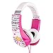 Peanuts HP2-03080 Kid Safe Over-The-Ear Headphone with Volume Limiter, Pink and White by Sakar