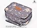 VEXTROFORT Small Makeup Bag for Purse Travel Cosmetic Bags for Women with Brush Organizer and Detachable Handle Waterproof (Gray)