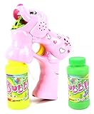 Valentine Puppy Battery Operated Toy Bubble Blowing Gun w/ 2 Bottles of Bubble Liquid, Batteries