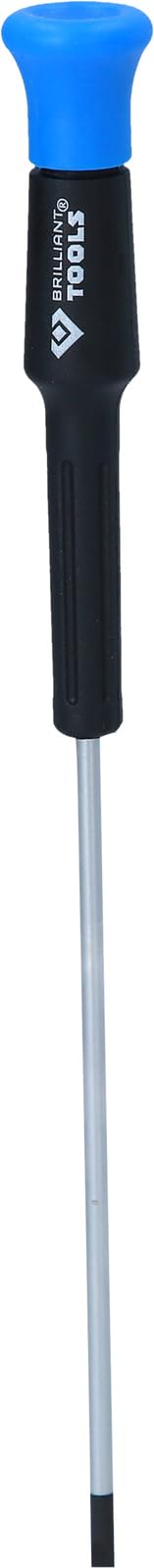 BRILLIANT TOOLS BT031048 Slotted Screwdriver 3 x 100 mm [Powered by KS Tools]
