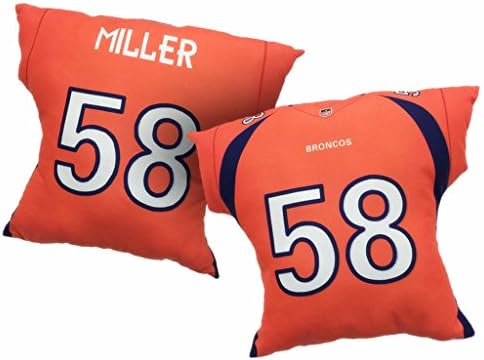 Broncos #58 Miller Pillow 2016 Chrismas Day Orange Throw Pillows