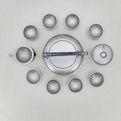 Keith Ti3930 Tea Set Titanium Kung Fu Teaware Teapot Kettle Eco-friendly Healthy Lightweight Portable