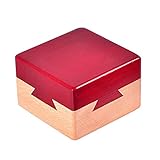 WISDOMTOY Mini 3D Brain Teaser Wooden Magic Drawers Gift Jewelery Box Puzzle Toy