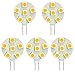 HERO-LED  SG4-6T-DW Side Pin G4 LED Disc Halogen Replacement Bulb, 1.2W, 10-15W Equal, Daylight White 5000K, 5-Pack(Not Dimmable)