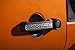 Rugged Ridge 13311.53 Door Handle Insert (Contrast Tread; 07-18 JKU, 4D)