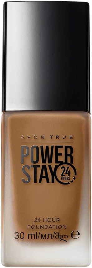 Avon Power Stay 24 Hour Foundation Light Caramel Matte Coverage 30ml
