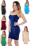 Seamless Long Cami Fitted Slip with Spaghetti Straps Tank Top